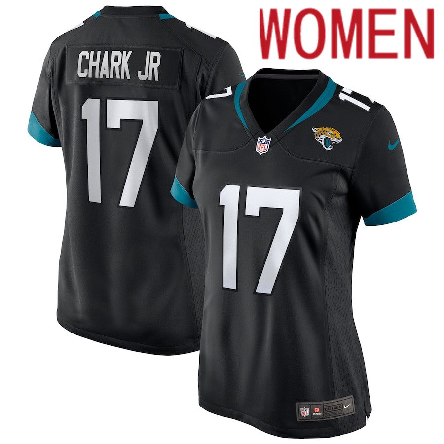 Women Jacksonville Jaguars #17 D.J. Chark Black Nike Game NFL Jersey